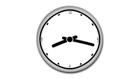 Abstract clock isolate on white background.の写真素材