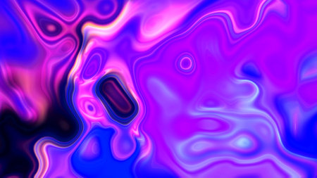 Abstract wavy liquid colorful background.