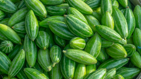 Fresh vegetable in the street market.の写真素材