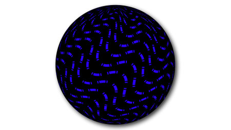 Geometric abstract line attached on a sphere. Geometric sphere globe isolate on white.の写真素材