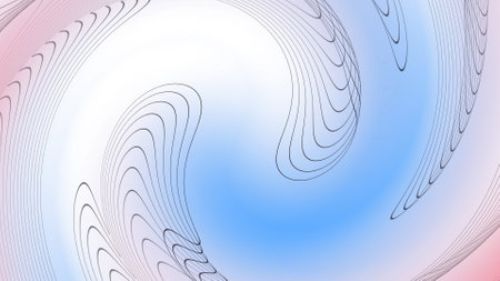 Geometric digital line art background. Abstract curved geometric line pattern.の写真素材