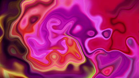 Abstract wavy liquid colorful background.の写真素材