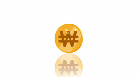 Currency coin, Payment system. Coins and Dollar cent Sign isolated on white background. Flat design style. Business concept.Moneyの写真素材