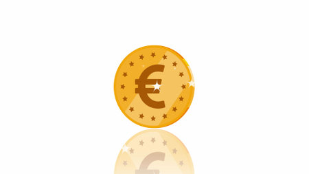 Currency coin, Payment system. Coins and Dollar cent Sign isolated on white background. Flat design style. Business concept.Moneyの写真素材