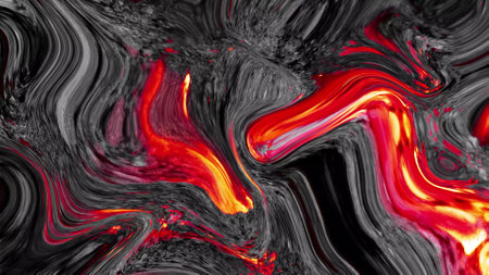 Liquid volcanoes glossy mixed colorful neon background. colorful illustration inky background.の写真素材