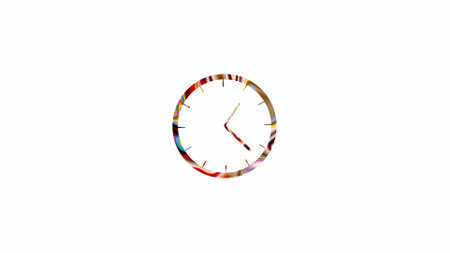 white clock on black background clock icon in flat style illustration.