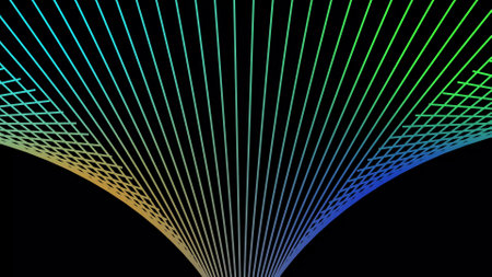 Abstract glowing wavy lines. Wavy futuristic illuminated lines. Perfect background for, Technology,...