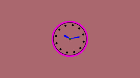 Amazing 3d round clock colorful design ,Counting watch illustration background.