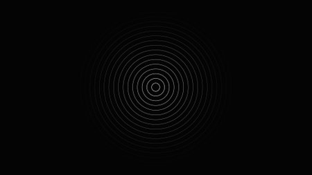Geometric too much bright circle on black color illustration background.の写真素材