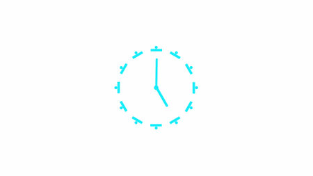 A modern technology watch Abstract view of circular clock.