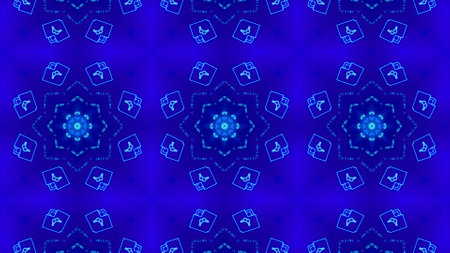 Seamless colorful mandala design ornamental pattern style Kaleidoscope design illustration...