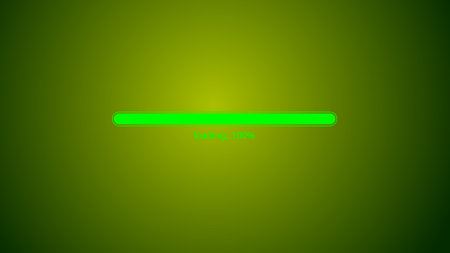 Abstract glowing pink color waiting loading bar illustration on pink color background.の写真素材