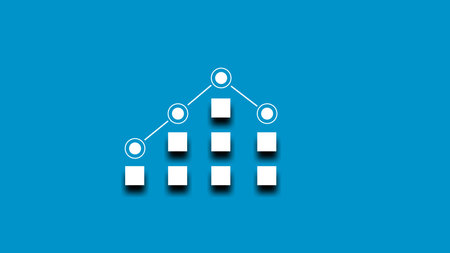 Abstract Business chart with up trend line graph, bar chart and stock numbers in bull market on white color backgroundの写真素材