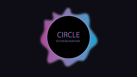 Set of isolated abstract aqua spot with gradient or dynamic colorの写真素材