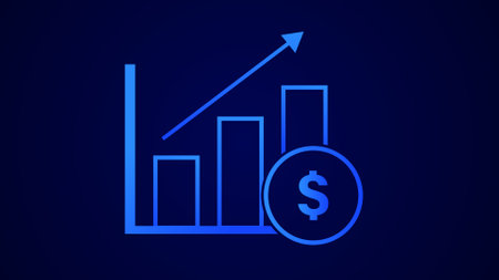 Business graph success concept Growing graph illustration background.の写真素材