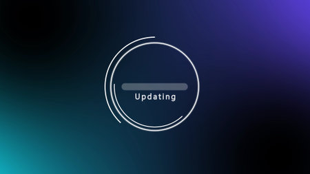 Uploading icon abstract colorful background.