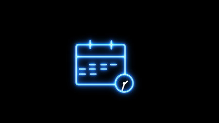 Calender on a black abstract background.