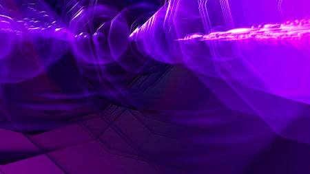 Neon purple colourful line abstract background.の写真素材