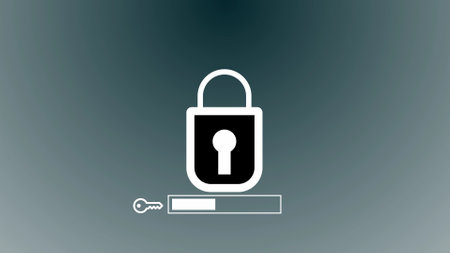 Opening the lock by entering the code on a white color background.