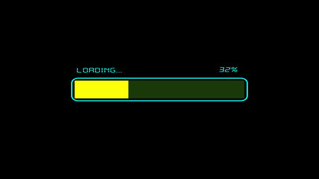 Loading bar icon on a whited background.