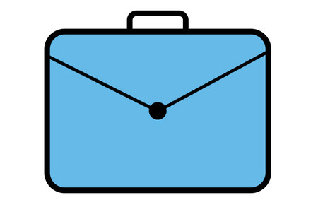 Colorful bag icon on a white background.の写真素材