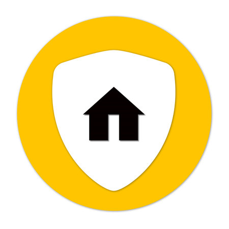 Home icon on a white background.の写真素材