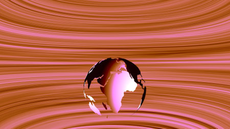 Abstract digital globe with colorful news background.の写真素材