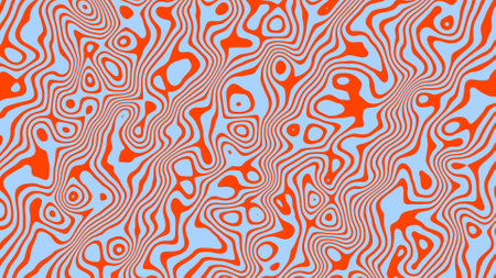 Abstract colorful lines pattern optical illusion background.