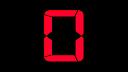 Digital light Ten seconds Countdown Futuristic Fly in Modern Digital Line Effect Counting Timerの写真素材