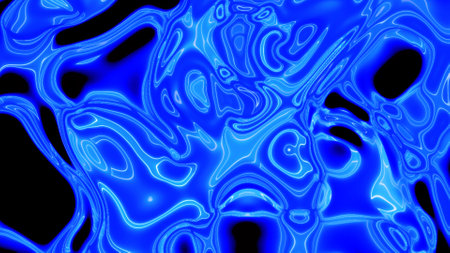 Neon glowing colorful liquid background.の写真素材