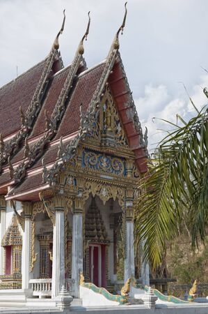 Front of old temple in Thailandのeditorial素材