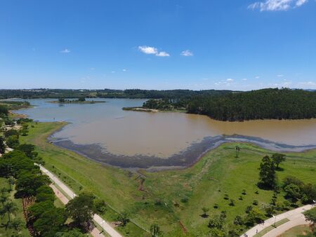 Jundiai City landscape viewの写真素材