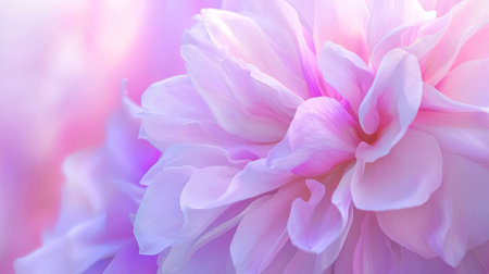 A close-up image of a soft pink blossom featuring delicate petals set against a dreamy pastel background, evoking feelings of tranquility and beauty.の素材