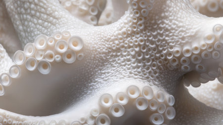Close-up image of an intricate white coral reef showcasing delicate textures and patterns. Perfect for nature enthusiasts, marine biology, and ecological themes.の素材