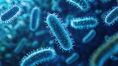 Detailed germs image with large copy space for tipsの素材