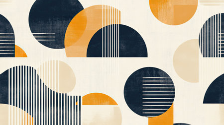Minimalist abstract pattern with clean lines and geometric shapes, elegant and modern.の素材