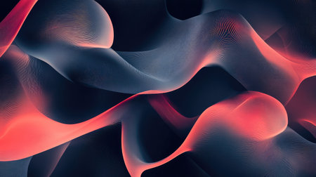 Modern abstract pattern with sleek lines and dynamic shapes, perfect for tech backgrounds.の素材