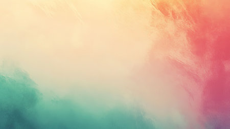 A beautiful soft gradient background blending yellow, pink, and blue hues. This colorful abstract design adds a serene touch to any creative project.の素材
