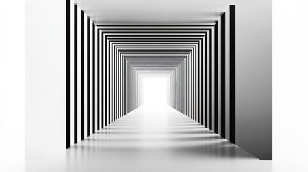 Bold straight lines in parallel, set against a stark white background, offering a sleek and modern design with copy spaceの素材