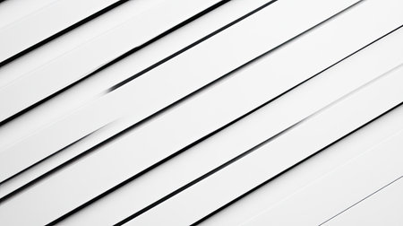 A clean white background with perfectly straight black lines running across, creating a minimalist and modern visual patternの素材