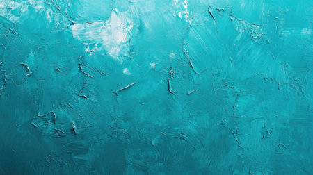 Bright teal background with a vibrant, refreshing color and smooth textureの素材