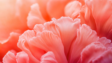 Vibrant coral background with a lively, energetic color and smooth surfaceの素材