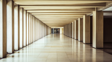 Modern architectural detail with clean lines, open area for textの素材