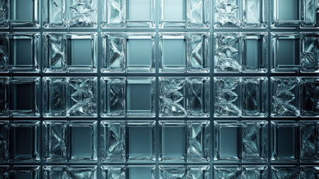 Steel and glass exterior with repeating patterns, clean space for textの素材