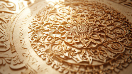 Ornamental henna design paper in Emirati artCy spaceの素材