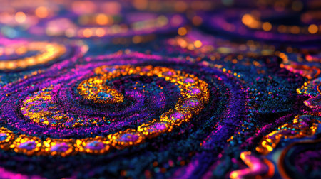 Explore a stunning close-up of vibrant swirl patterns showcasing intricate textures and colors. This abstract design offers a unique artistic view.の素材