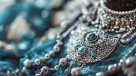 Discover the intricate beauty of this elegant jewelry piece, showcasing its detailed craftsmanship and vibrant colors. A perfect representation of artistic design.の素材
