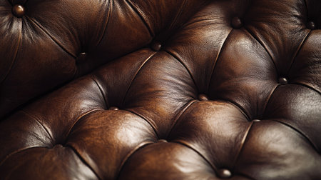 Detailed view of premium leather surface with natural grain patterns in deep, luxurious tonesの素材