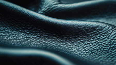 Macro view of genuine leather texture, featuring subtle grain and refined details for a stylish lookの素材