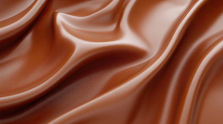 Smooth leather texture close-up, highlighting natural patterns and soft material in rich brown huesの素材